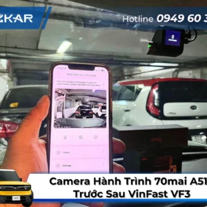 Camera Hành Trình 70mai A510 Trước Sau Cho VinFast VF3
