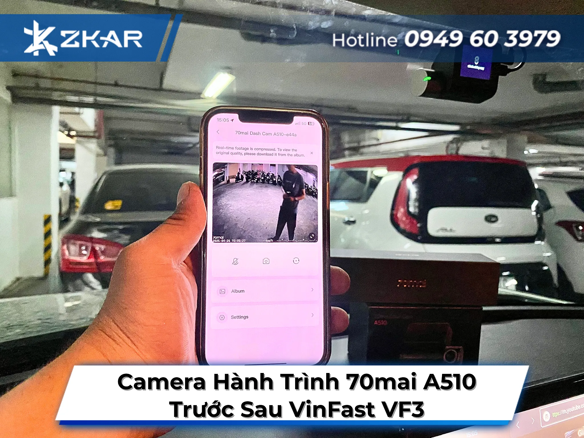 Lý Do VF3 Nên Lắp Camera Hành Trình 70mai A510 Trước Sau