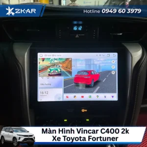 Màn Hình Vincar C400 2k Xe Fortuner