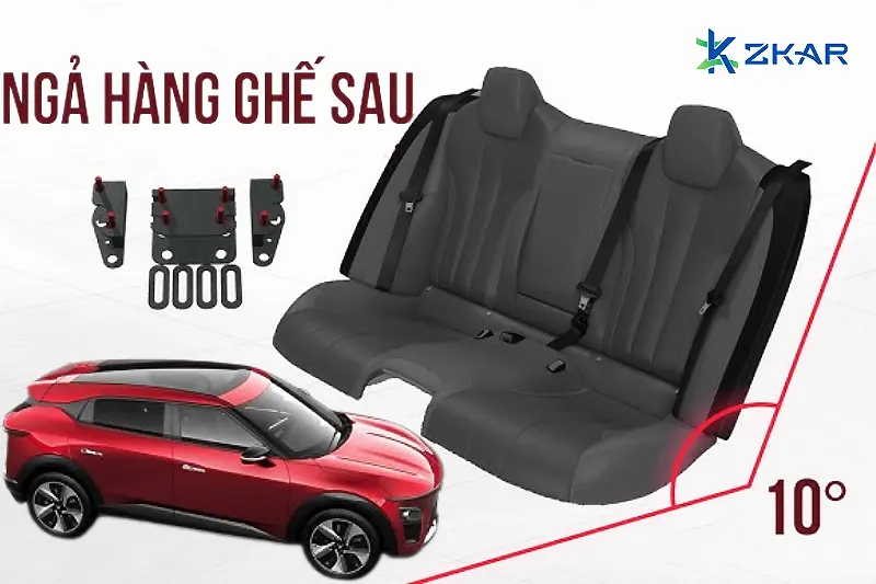 bảng giá độ ngả ghế băng sau cho VinFast VF5