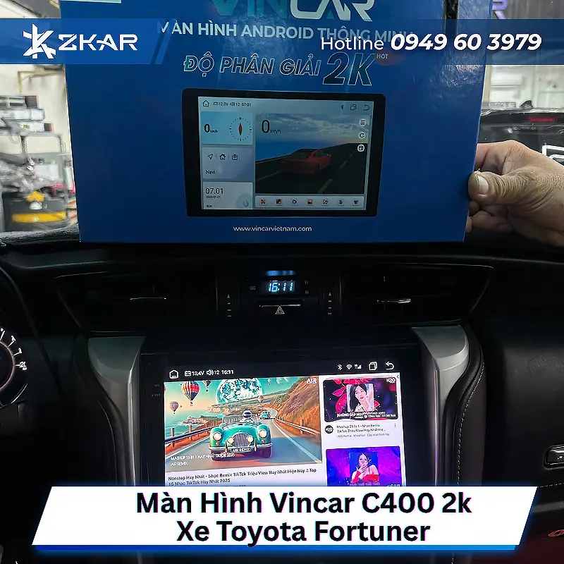 Bảng Giá Lắp Đặt Màn Hình Vincar C400 2K