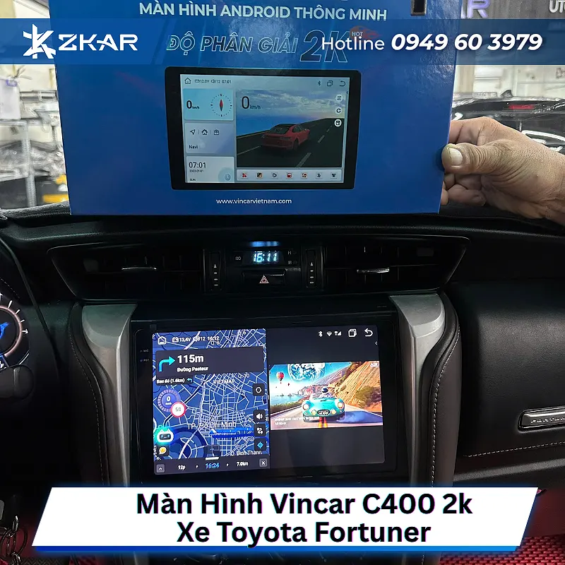 Màn Hình Vincar C400 2K Cho Toyota Fortuner là gì?