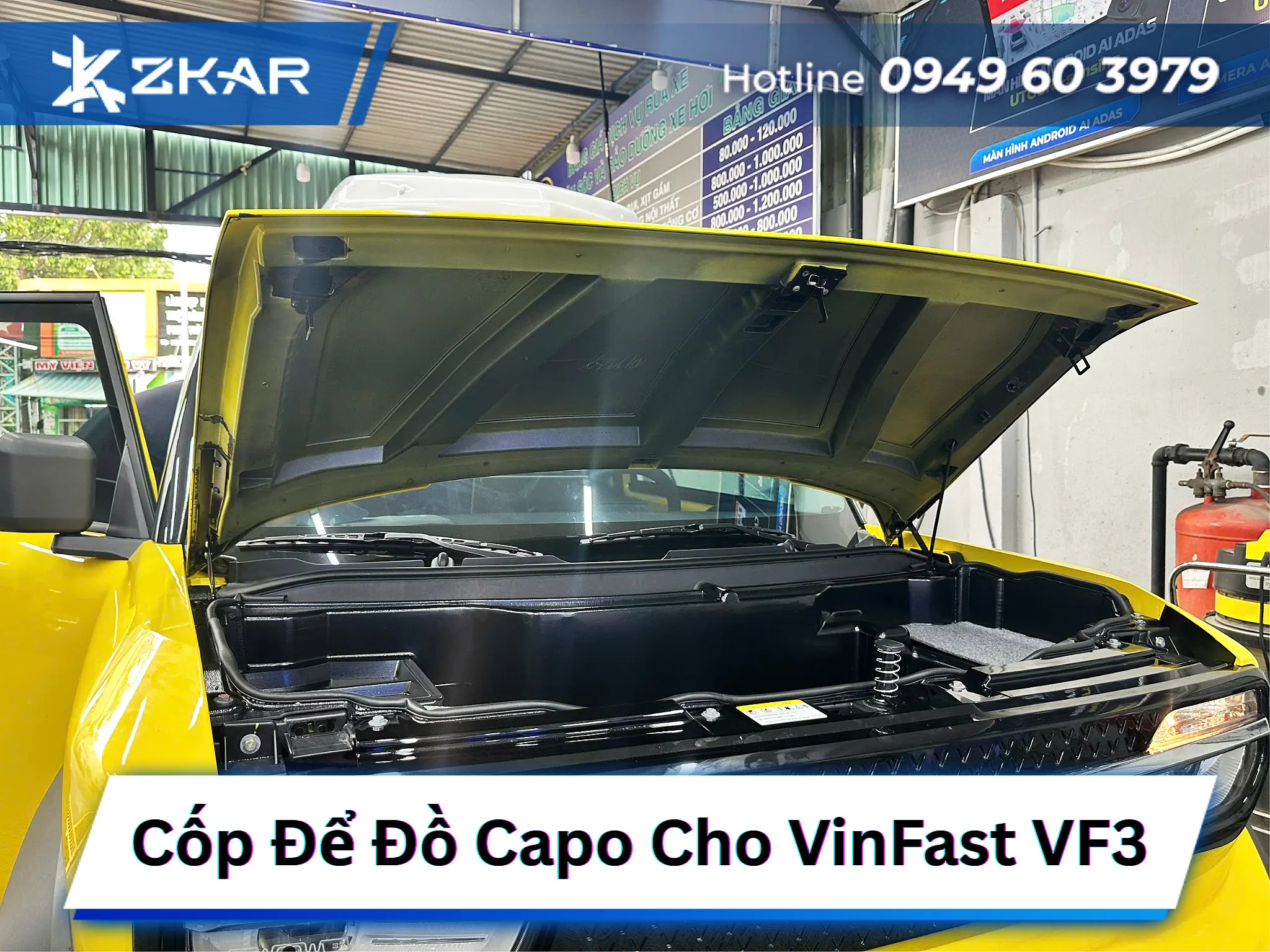 Bảng Giá Lắp Cốp Để Đồ Capo Cho VinFast VF3