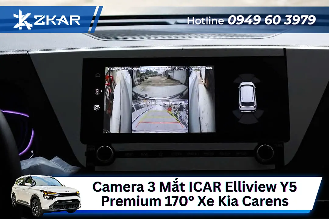 Lý Do Nên Lắp Camera 3 Mắt ICAR Elliview Y5 Premium 170° Cho Ô tô Kia Carens
