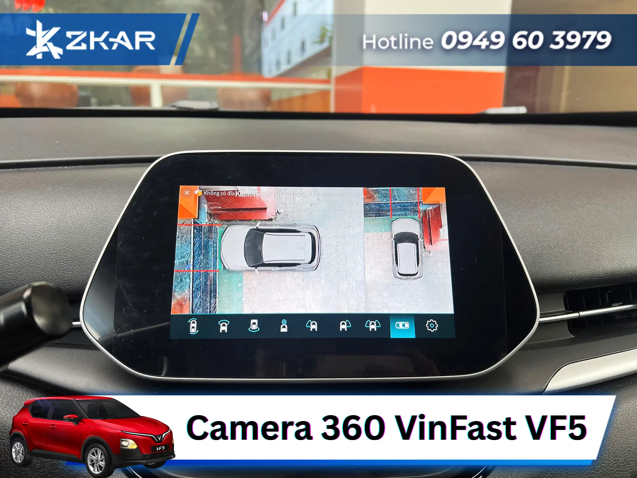 Bảng giá lắp camera 360 độ cho xe Vinfast VF5
