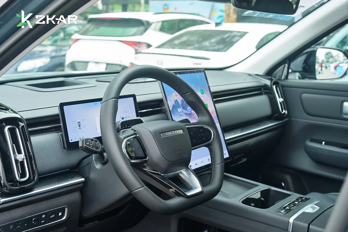 Nội thất của Jaecoo J7 PHEV có thiết kế khá hiện đại và công nghệ (Ảnh: Nguyễn Lâm).