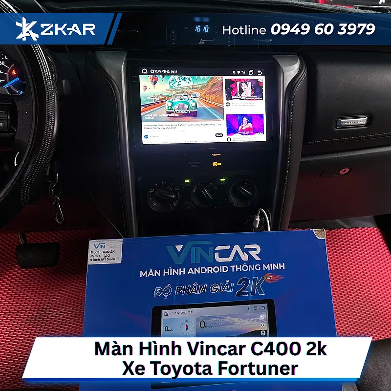 Lý Do Nên Lắp Màn Hình Vincar C400 2K Cho Toyota Fortuner