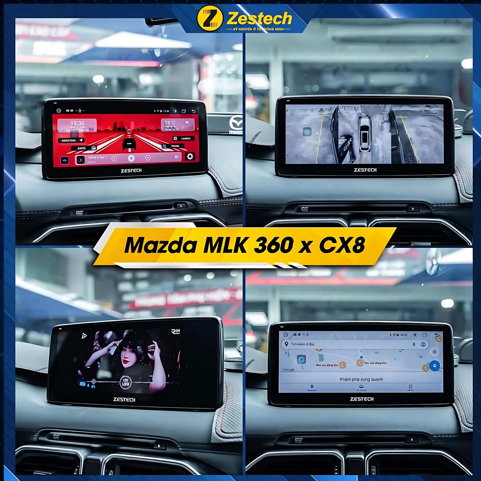 Màn hình Zestech MLK 360 cho Mazda Cx8