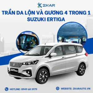 Độ Trần Da Lộn Và Gương 4 Trong 1 Cho Suzuki Ertiga