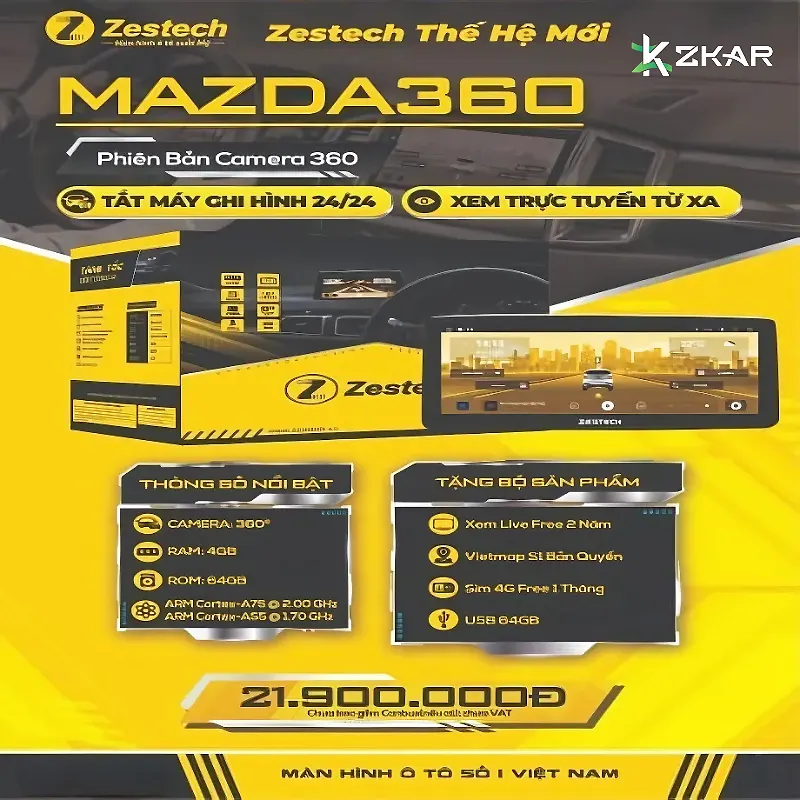bảng giá Màn Hình Android Mazda 3 MLK 360