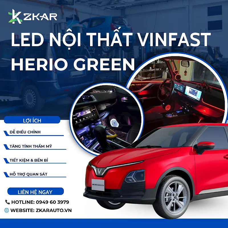 LED Nội Thất Vinfast Herio Green