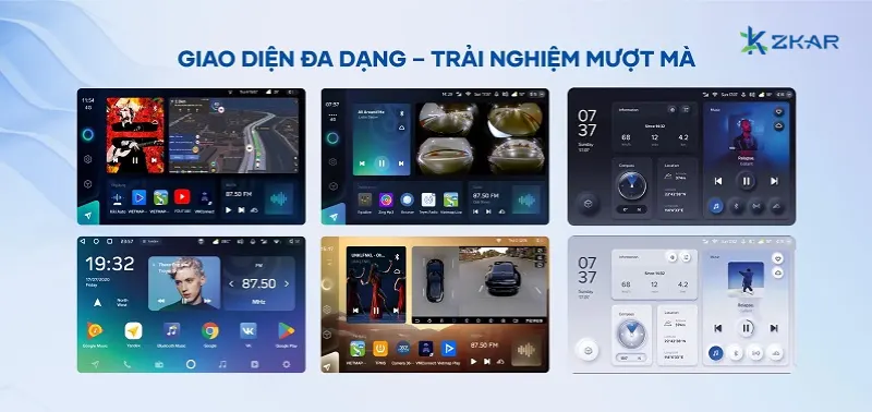 Teyes cc3l lite giao diện đa dạng trải nghiệm mượt mà