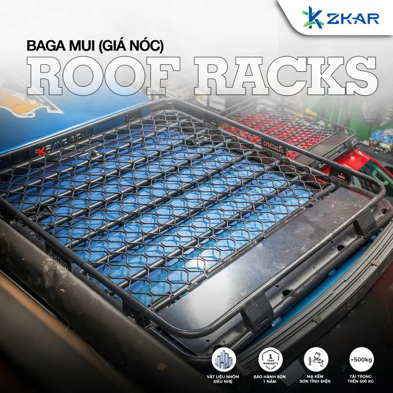 Baga Mui Nhôm Rhino Roof Rack Cho Các Dòng Xe Bán Tải