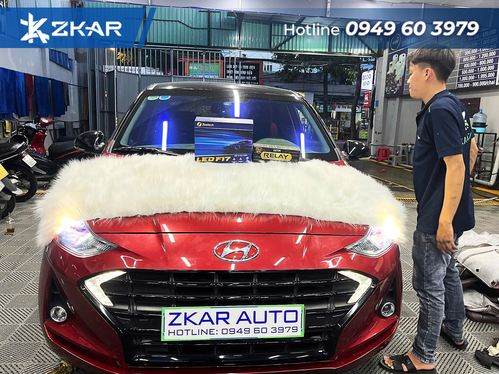 Địa Chỉ Lắp Bi Zestech F17 Xe Hyundai i10 Uy Tín Tại TP.HCM