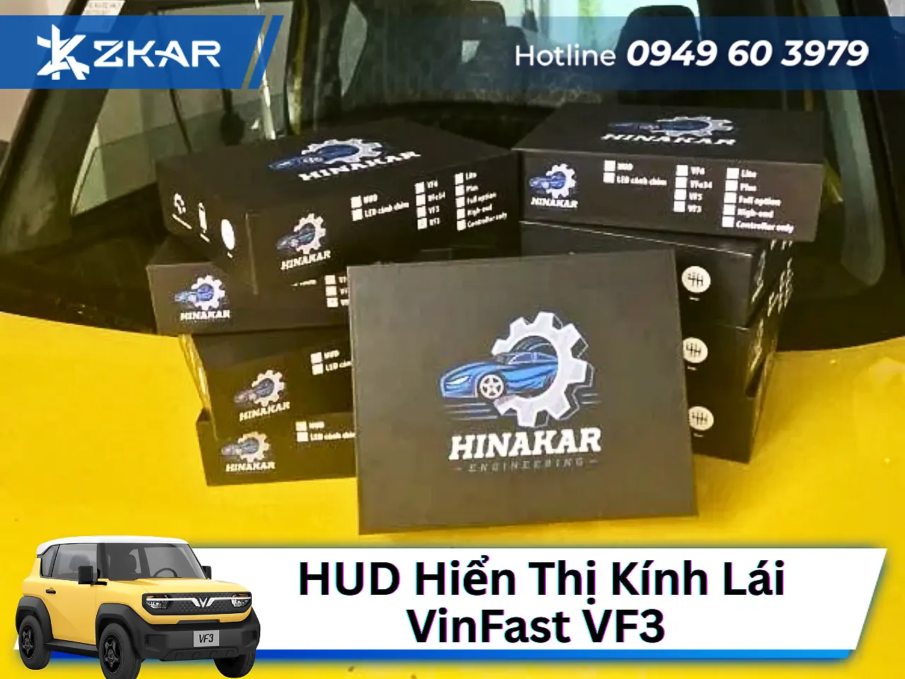 Bảng Giá HUD Hinakar cho VinFast VF3