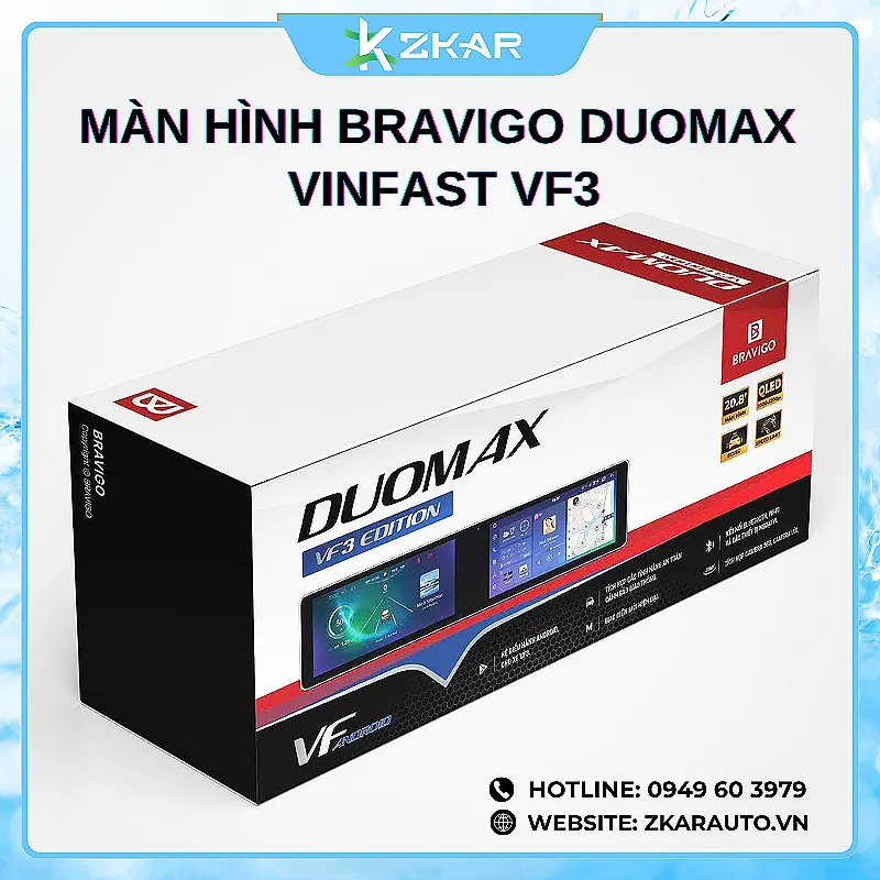 Màn Hình BRAVIGO DuoMax Dành Riêng Cho VinFast VF3