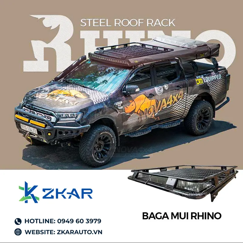 Giá Nóc Mui Sắt Rhino Steel Roof Rack