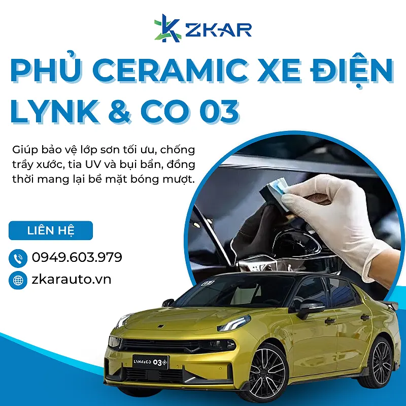 Phủ Ceramic Cho Xe lynk & co 03 Tại TP.HCM
