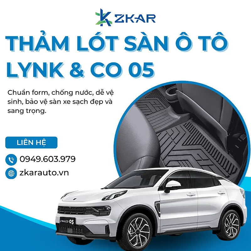 thảm lót sàn cho xe lynk&co 05