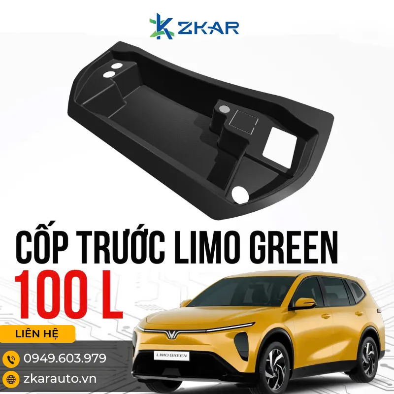 địa chỉ lắp cốp trước 100L uy tín cho xe điện vinfast limo green