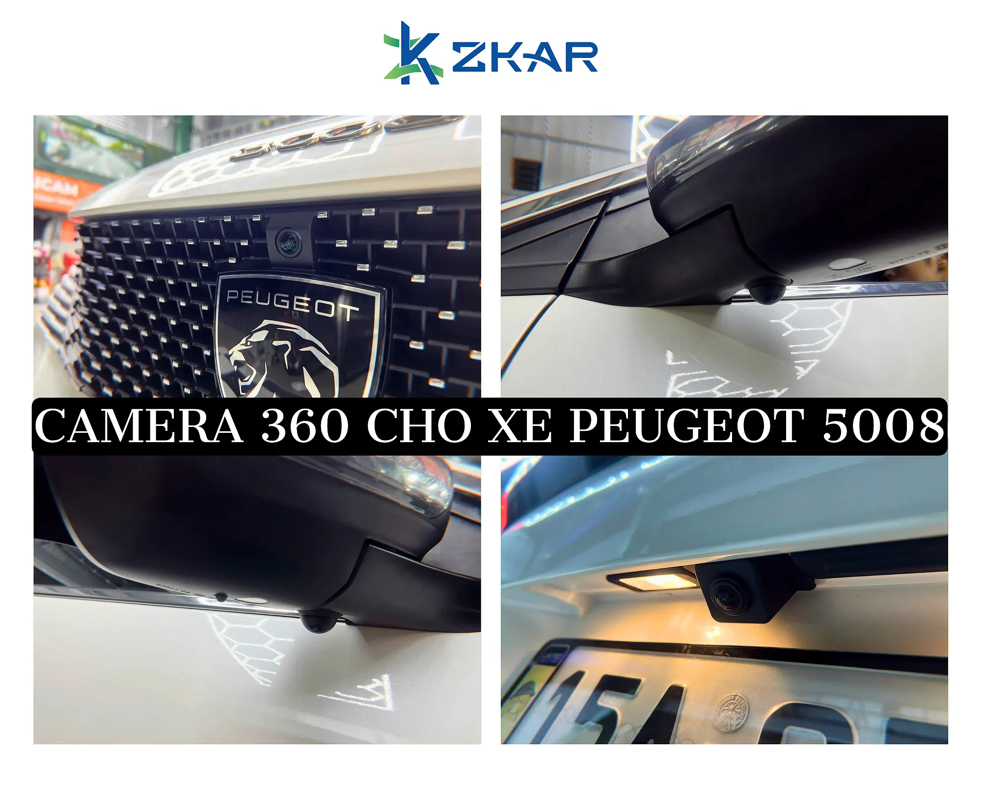 Camera 360 quay xung quanh xe peugeot 5008