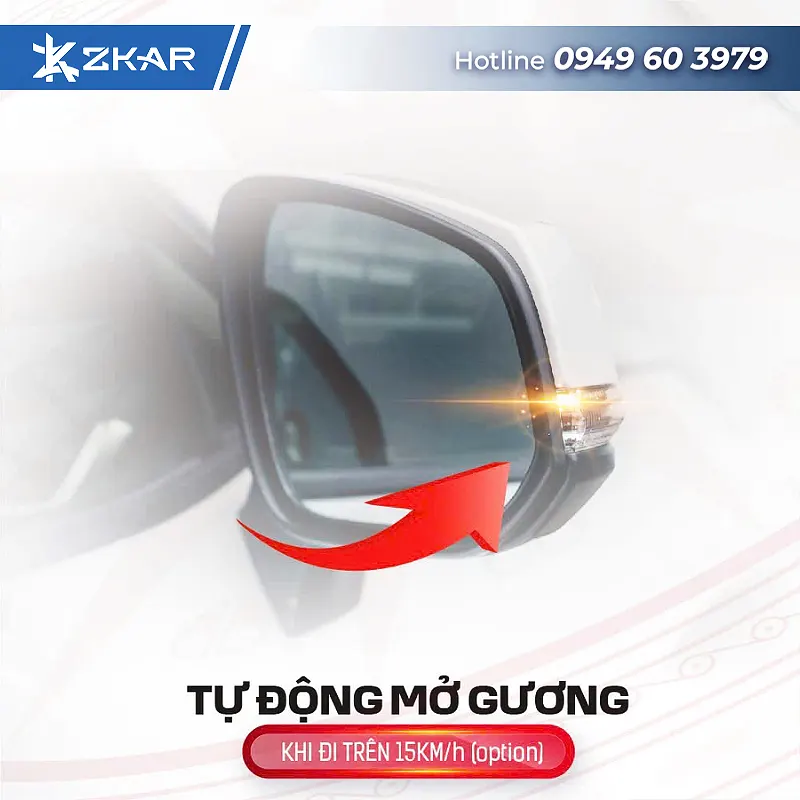 Gập Gương Điện VinFast Limo Green