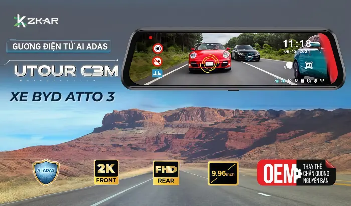 Camera Hành Trình Utour C3M BYD Atto 3