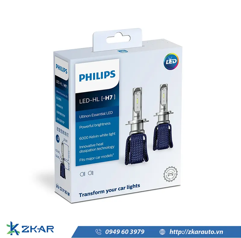 Bóng led Philips Ultinon Essential H7