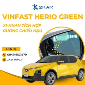 Độ Gương Điện Tích Hợp Xi-Nhan Cho VinFast Herio Green