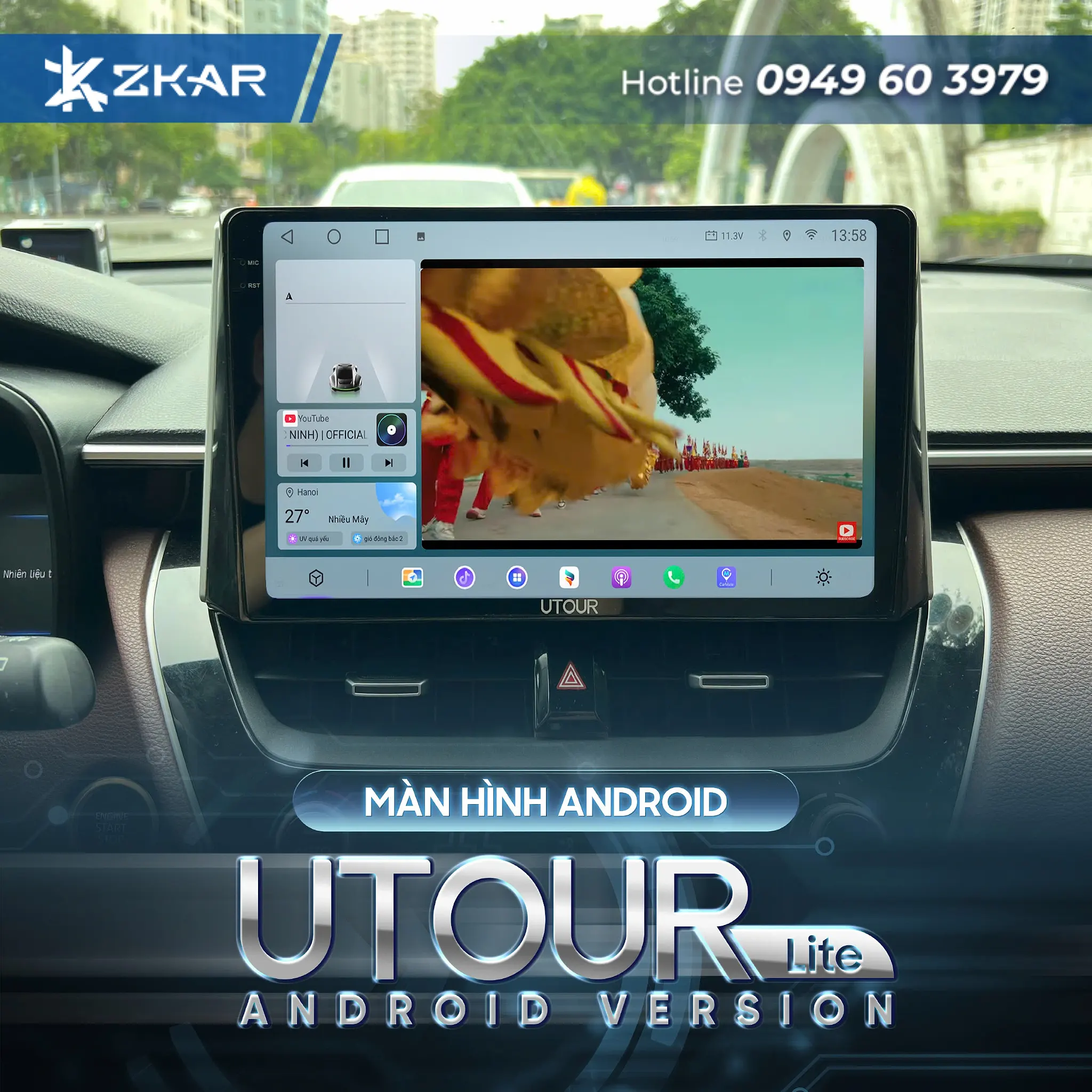 Các ưu điểm vượt trội của màn hình Android AI ADAS Utour US i-12