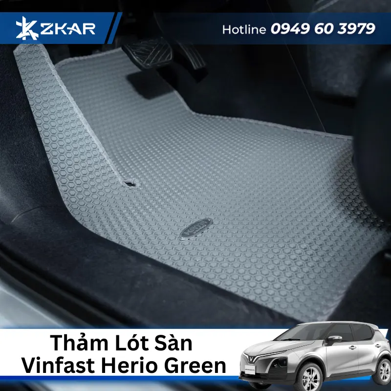 Thảm Lót Sàn Cho Xe Vinfast Herio Green - KATA