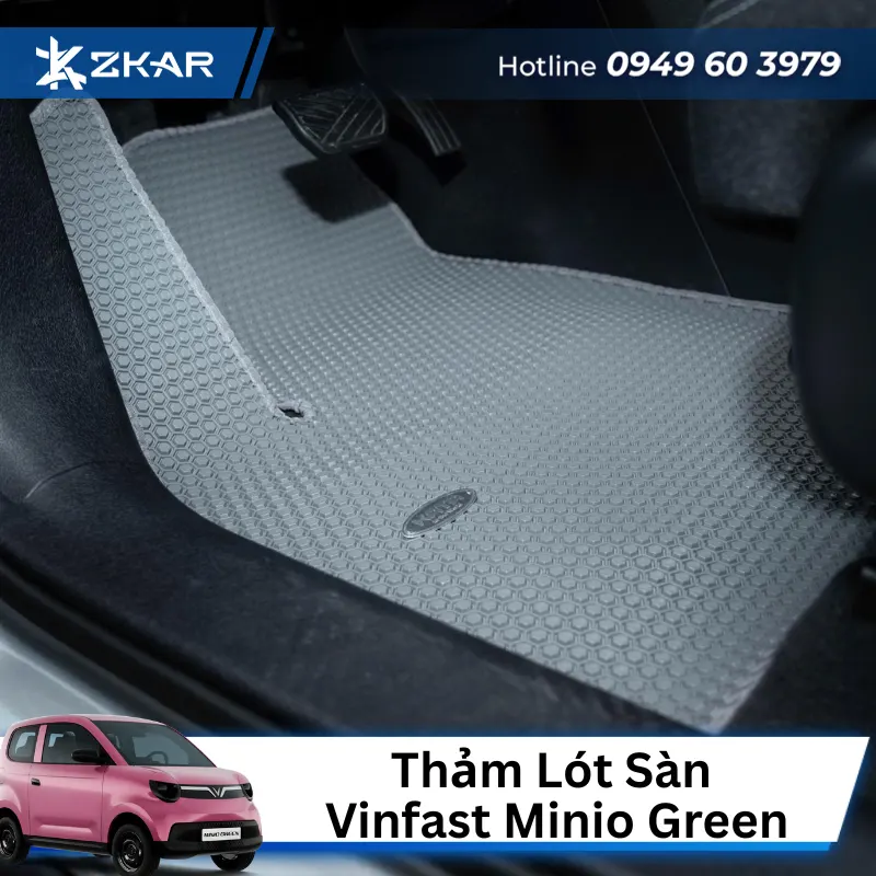Thảm Lót Sàn Cho Xe Vinfast Minio Green - KATA
