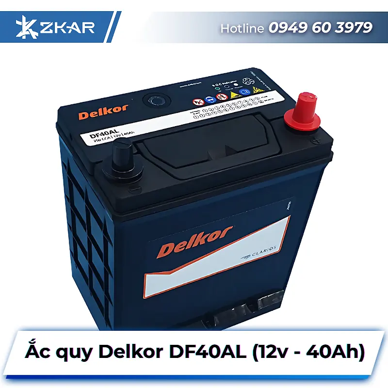 Ắc Quy Delkor DF40AL (12V-40Ah)