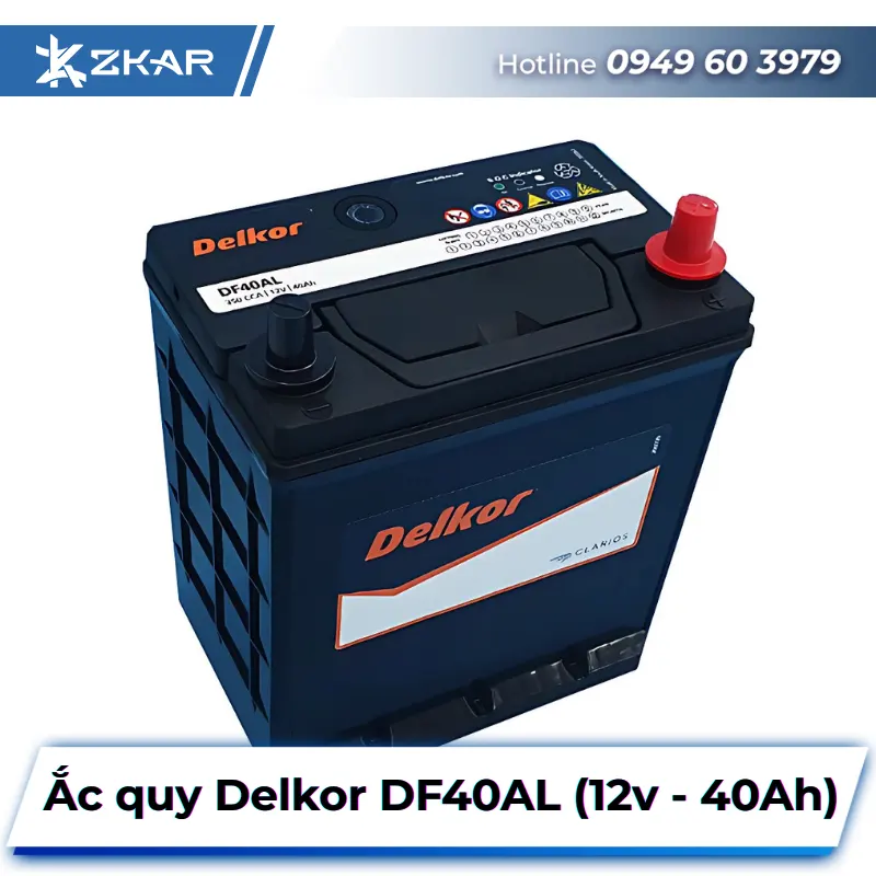 Ắc Quy Delkor DF40AL (12V-40Ah)