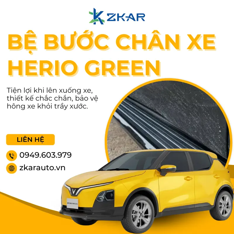 Bệ Bước Chân Cho VinFast Herio Green
