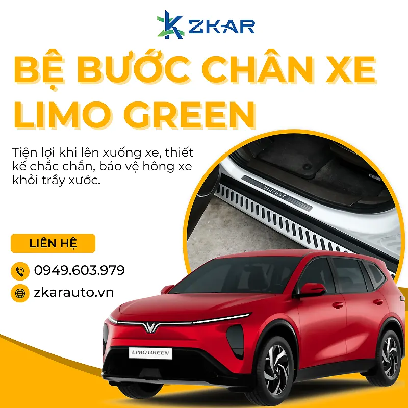 Bệ Bước Chân Cho VinFast Limo Green