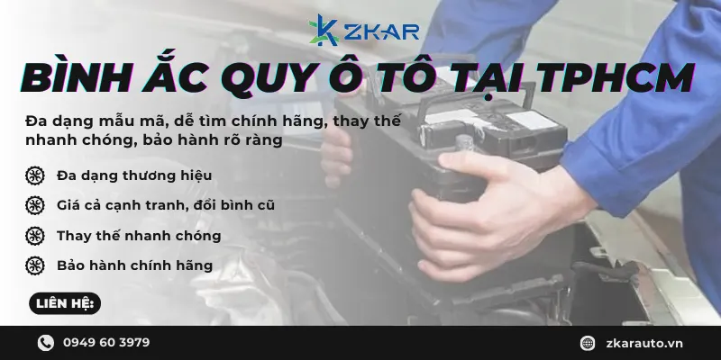 Bình Ắc Quy Ô Tô Tại TPHCM