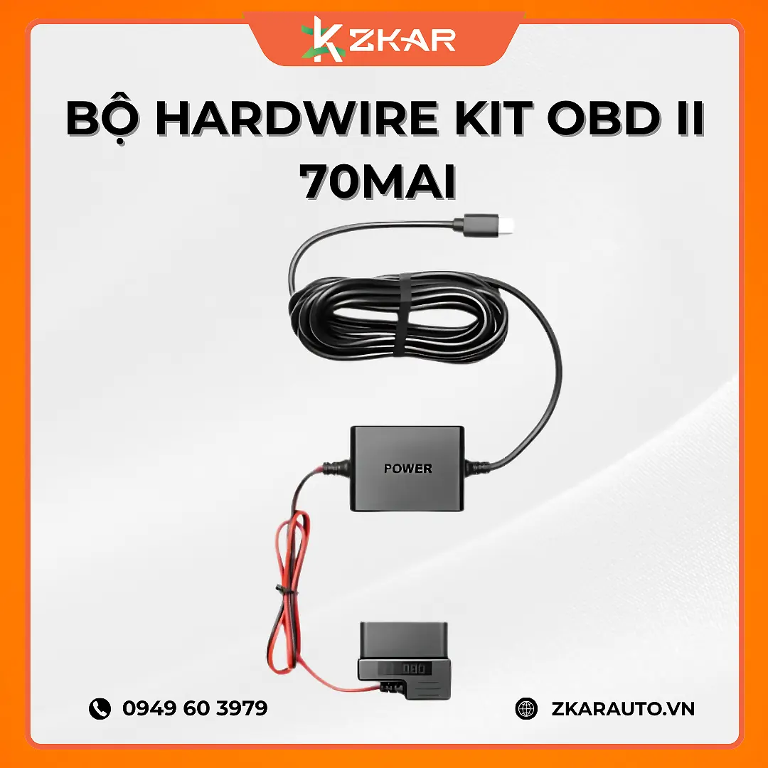 Bộ Hardwire Kit OBD II 70mai Cho Camera Hành Trình 