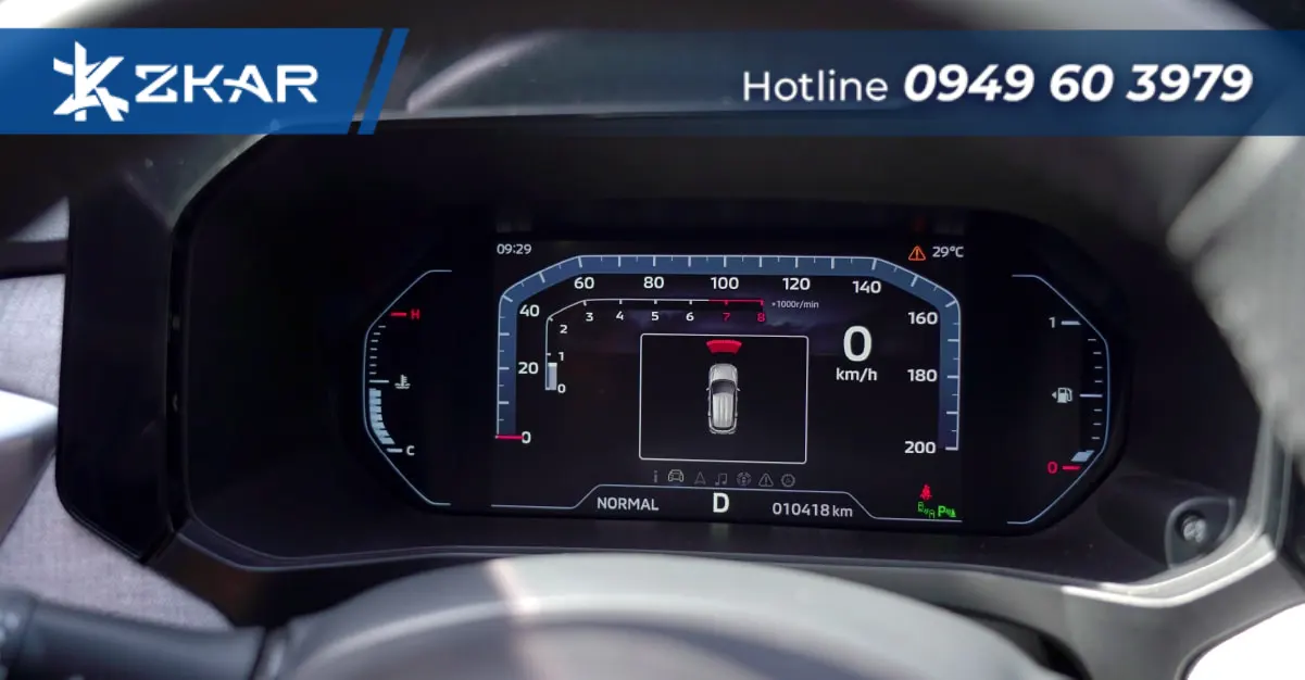 Giao diện trên ODO của E6XF