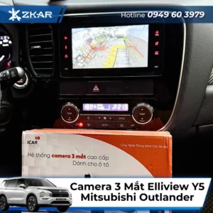 Lắp Camera 3 Mắt Elliview Y5 Cho Xe Outlander