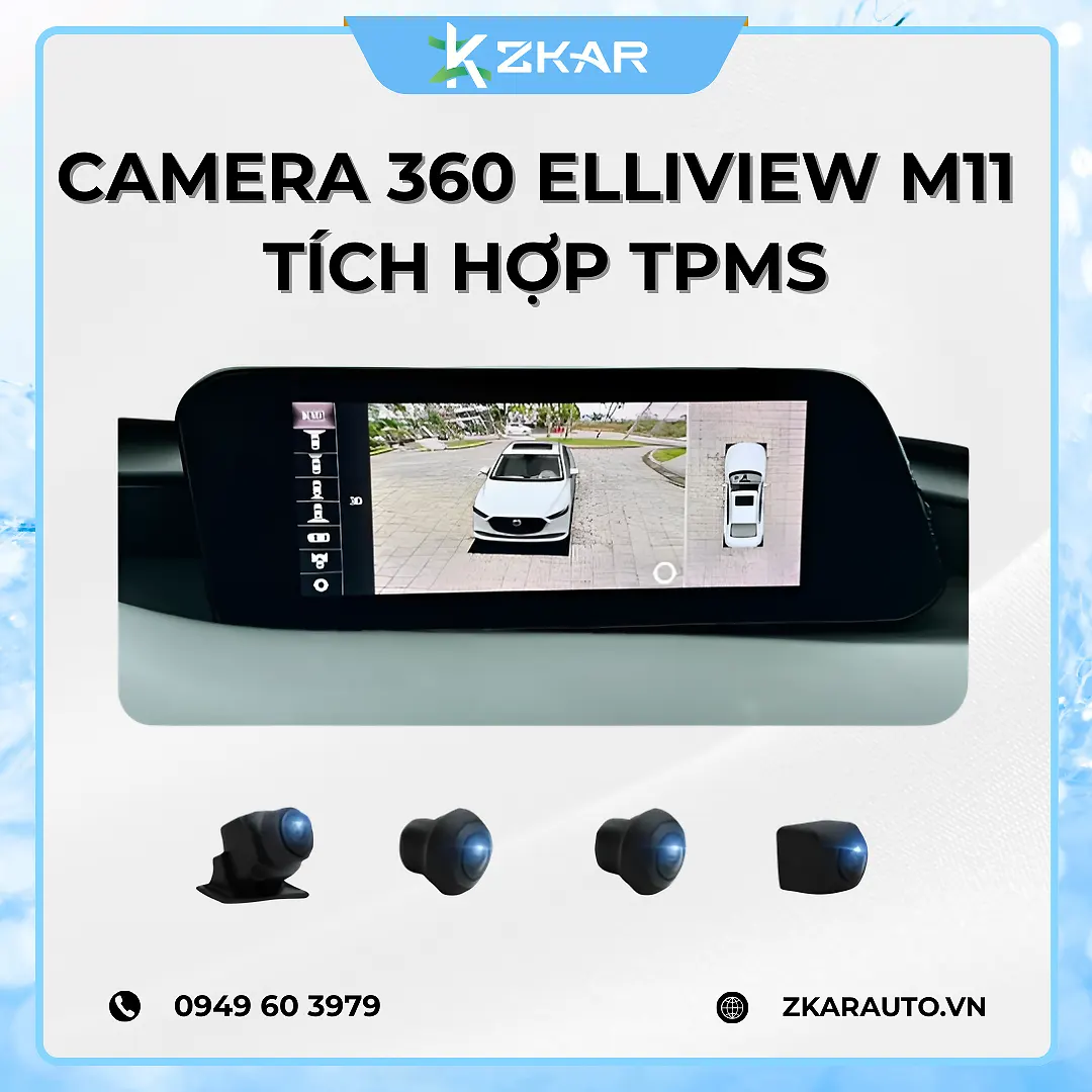 Camera 360 ICAR Elliview M11 tích hợp TPMS