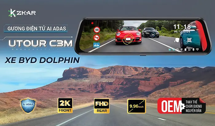 Camera Hành Trình Utour C3M BYD Dolphin