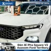 Lắp Đèn Bi Pha SQUARE V2 AOZOOM Cho Xe Ford Territory