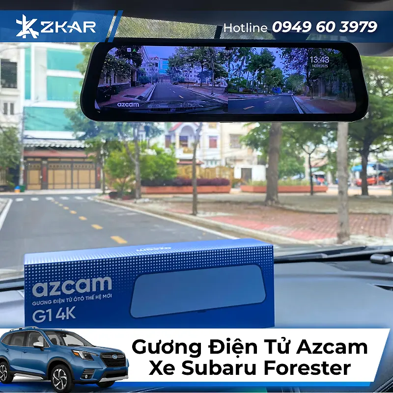 Gương Điện Tử Azcam G1 4K Cho Xe Subaru Forester