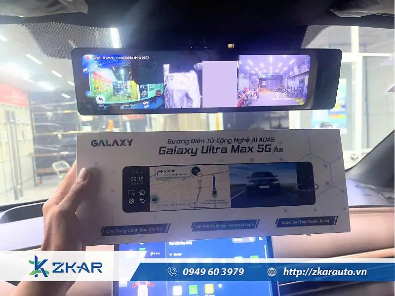 Địa Chỉ Lắp Gương Điện Tử AI ADAS Galaxy Ultra Max 5G Cho VinFast VF6 Uy Tín Tại TP.HCM