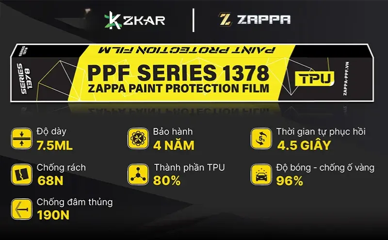 Lợi Ích Của Phim PPF Zappa 1378 TPU