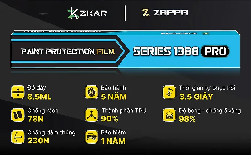 Lợi Ích Của Phim PPF Zappa TPU 1388 Pro