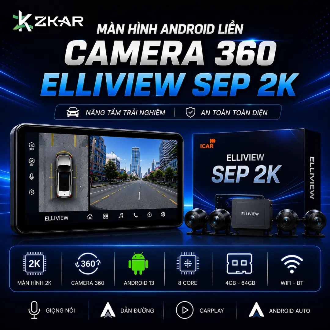 Màn Hình Android Liền Cam 360 Elliview SEP 2K