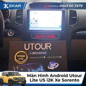 Lắp Màn Hình Android Utour LITE US i2K Cho Kia Sorento