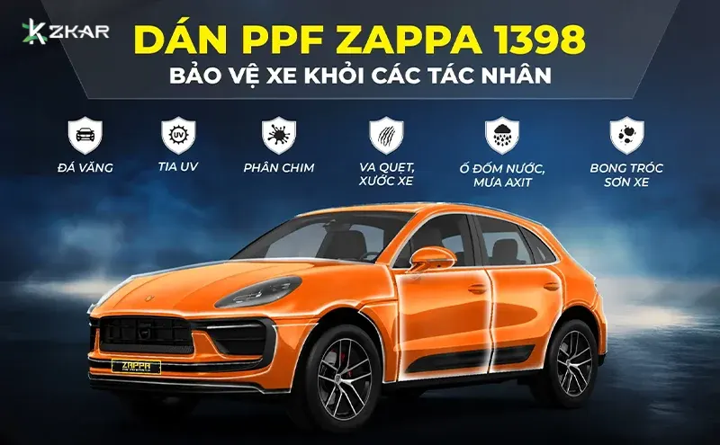 địa chỉ lắp đặt dán ppf zappa uy tín tại tphcm
